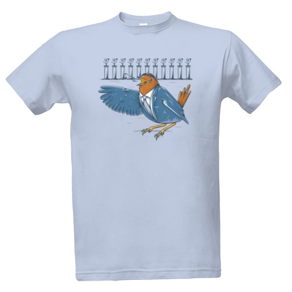 Tričko s potiskem Slavík